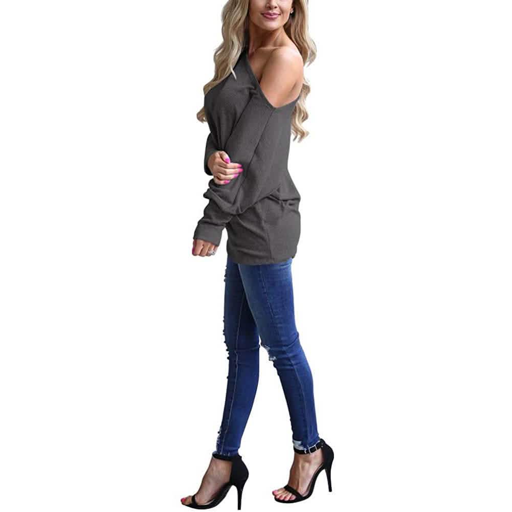 Women's Off-Shoulder Long-Sleeved Top DailySale