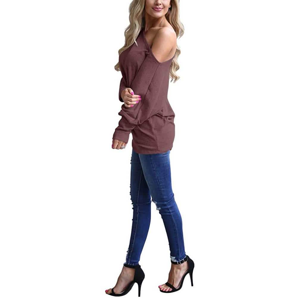 Women's Off-Shoulder Long-Sleeved Top DailySale