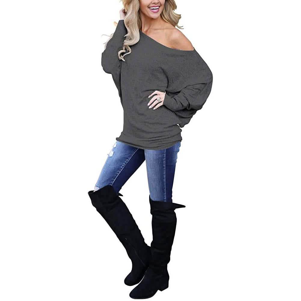 Women's Off-Shoulder Long-Sleeved Top DailySale