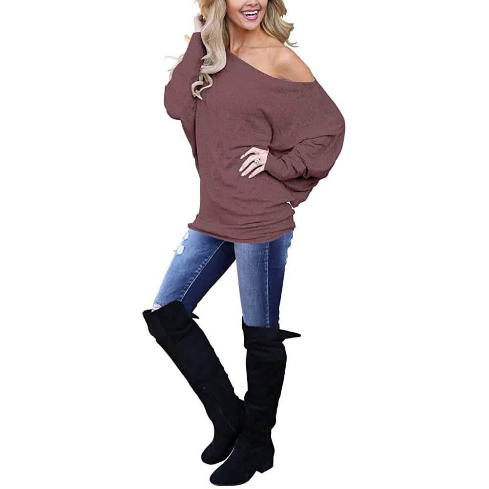 Women's Off-Shoulder Long-Sleeved Top DailySale