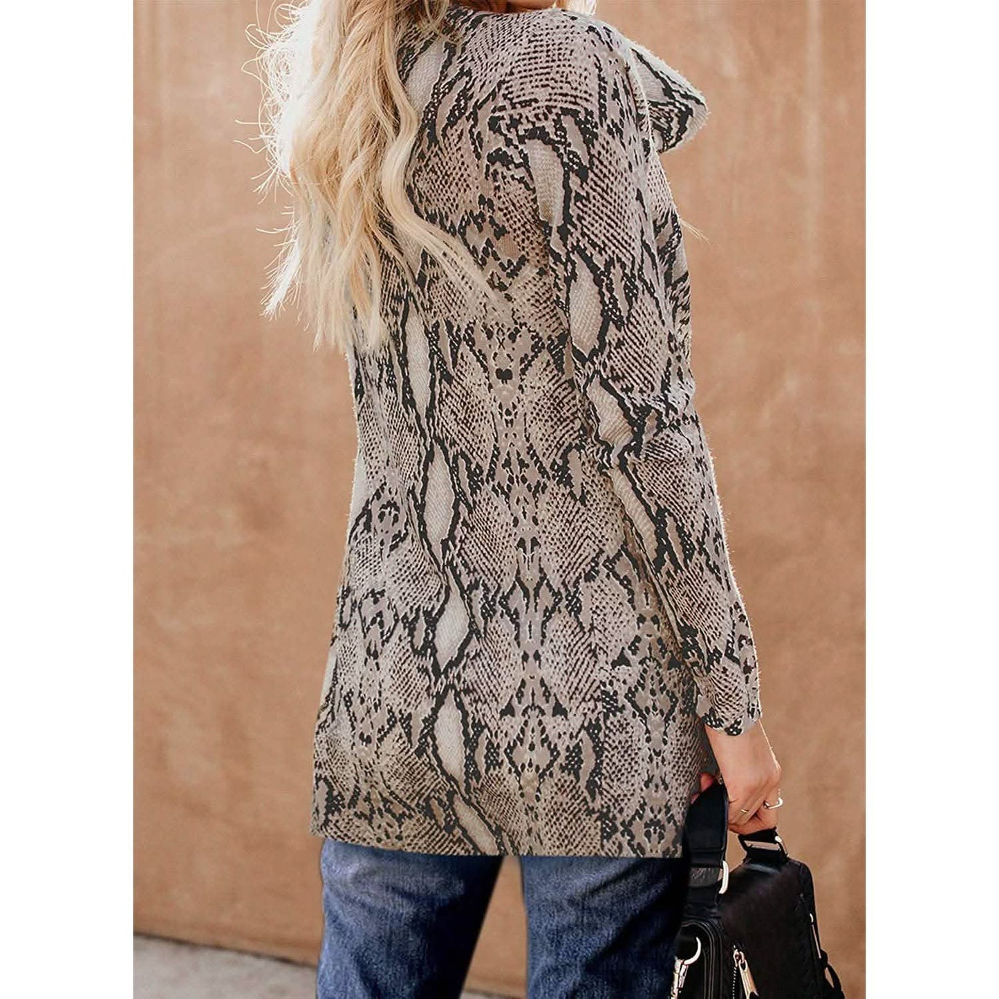 Women's  Open Front Printed Cardigans Sweaters Thin Coats Jackets Outerwear DailySale