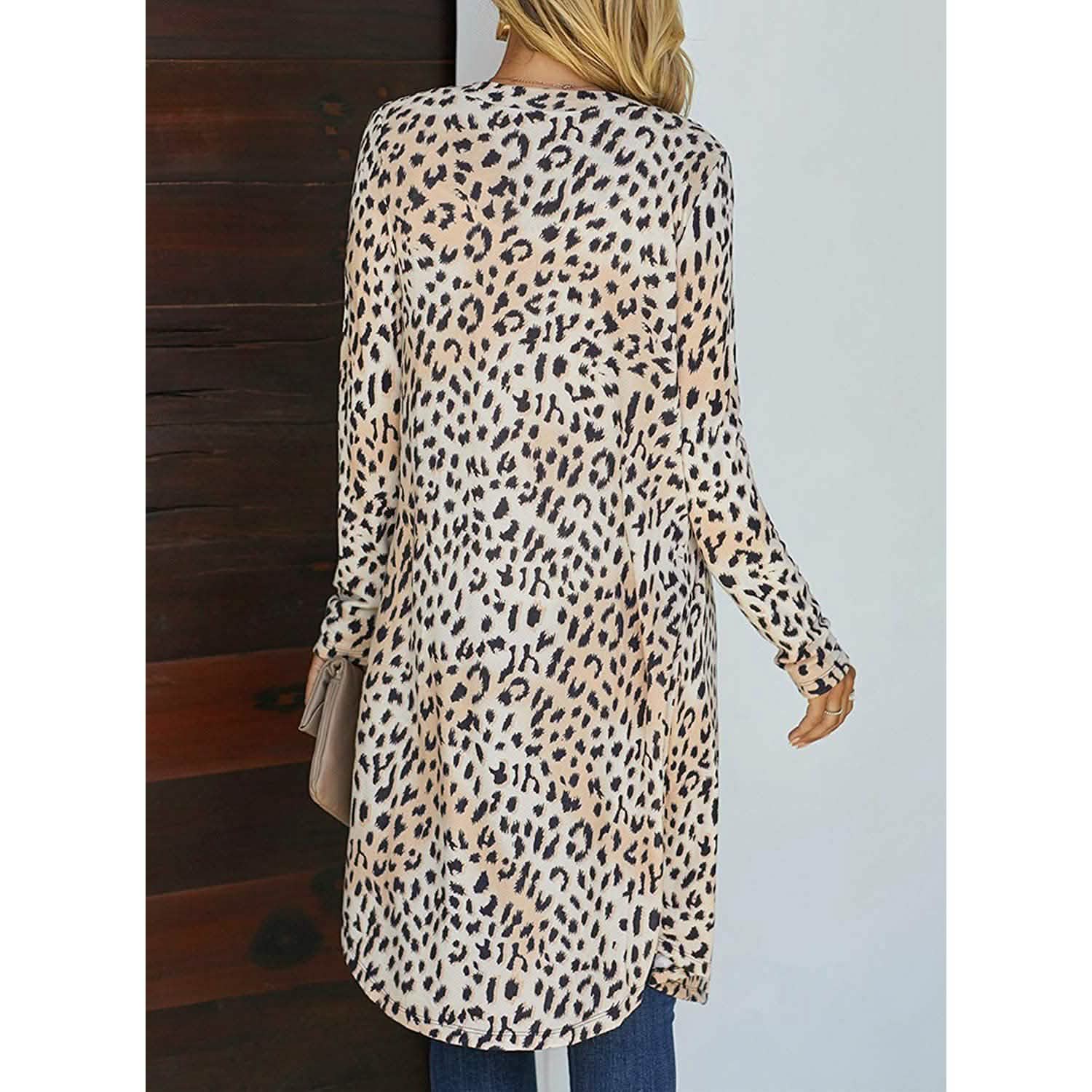 Women's  Open Front Printed Cardigans Sweaters Thin Coats Jackets Outerwear DailySale