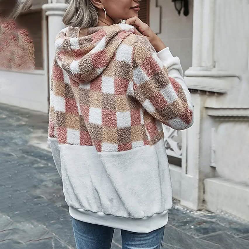 Women's Plaid Casual Daily Sports Other Prints Streetwear Hoodies DailySale
