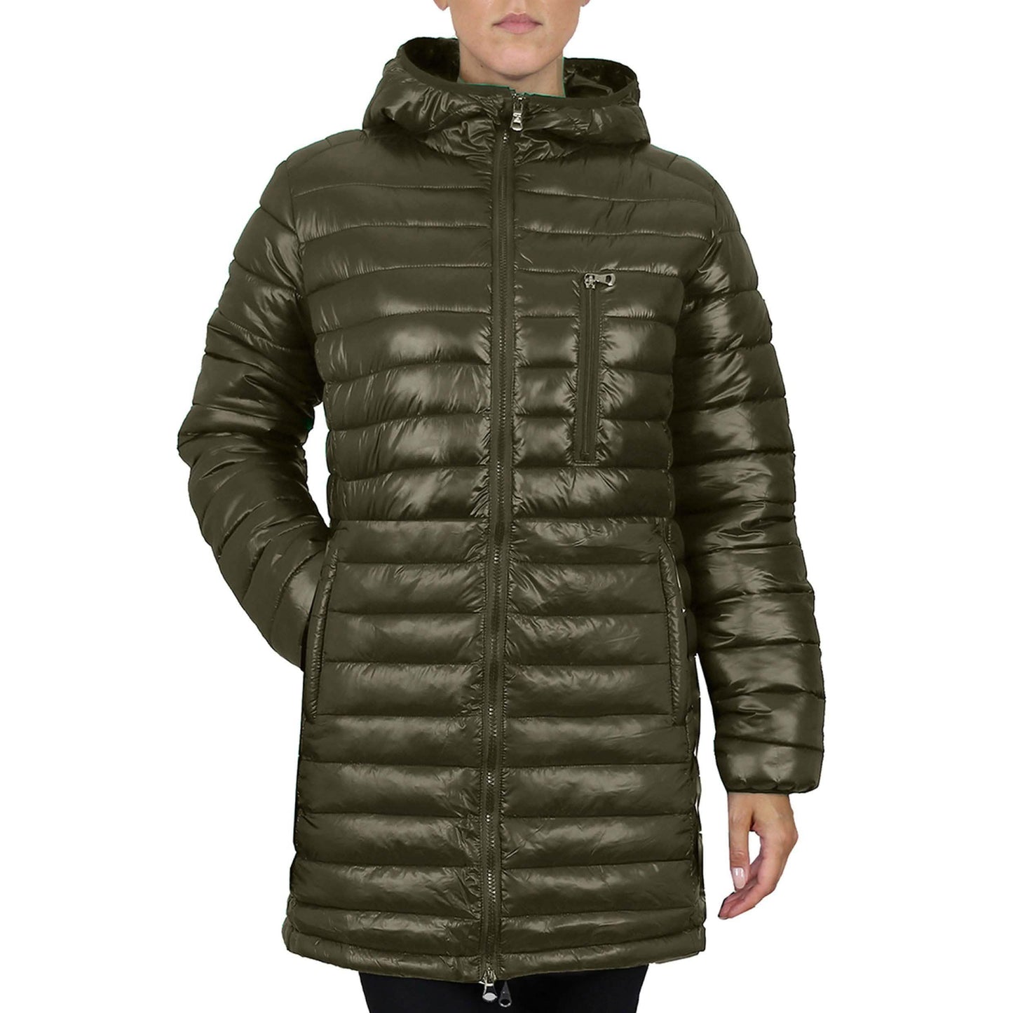 Women's Puffer Bubble Jacket With Non-Detachable Hood DailySale