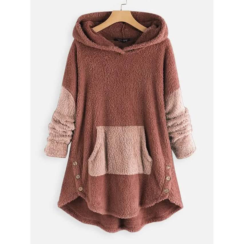 Women's Pullover Solid Colored Hoodie DailySale