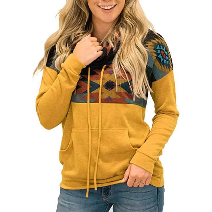Women's Quarter Zip Color Block Pullover Sweatshirt DailySale