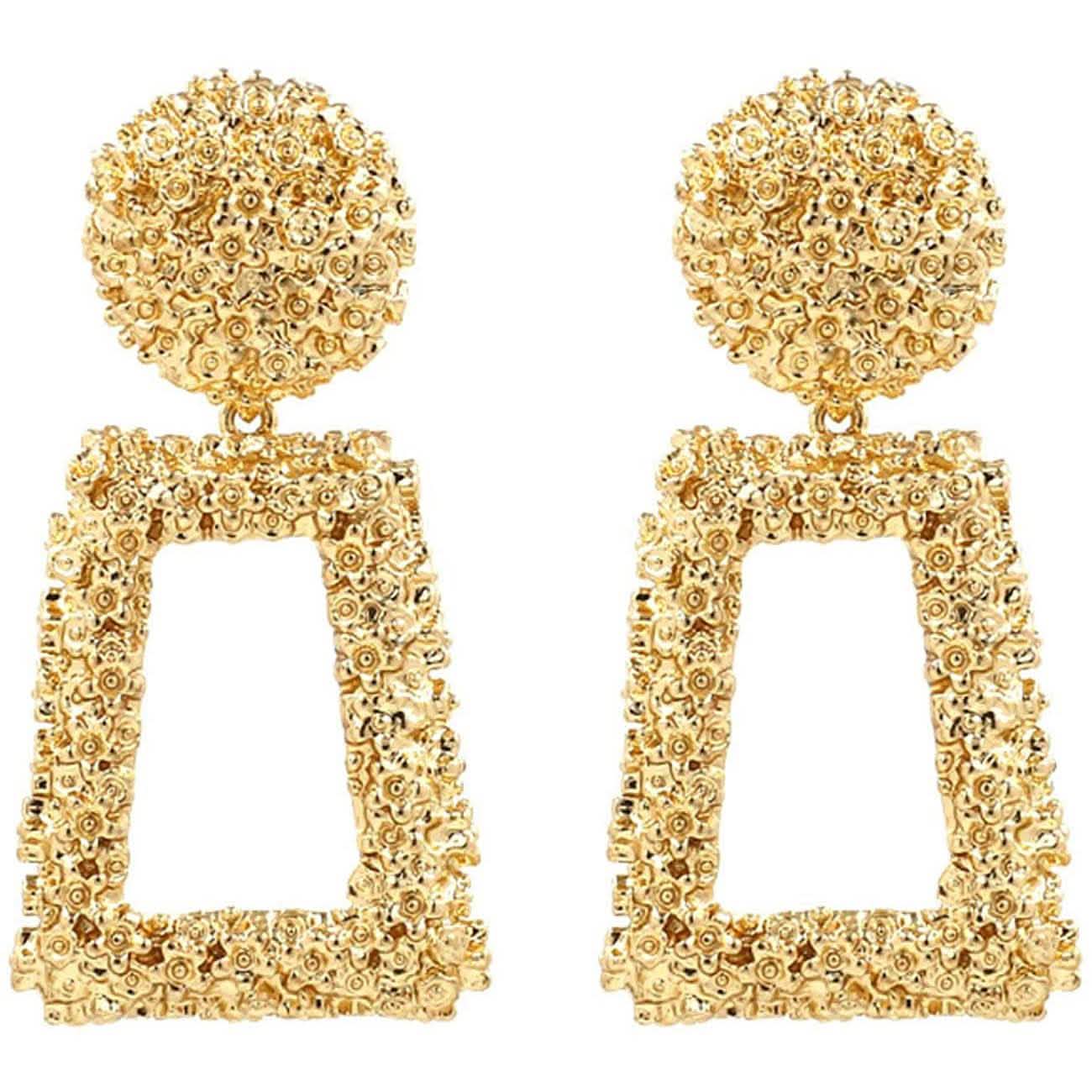 Women's Rectangular Geometric Drop Earrings DailySale