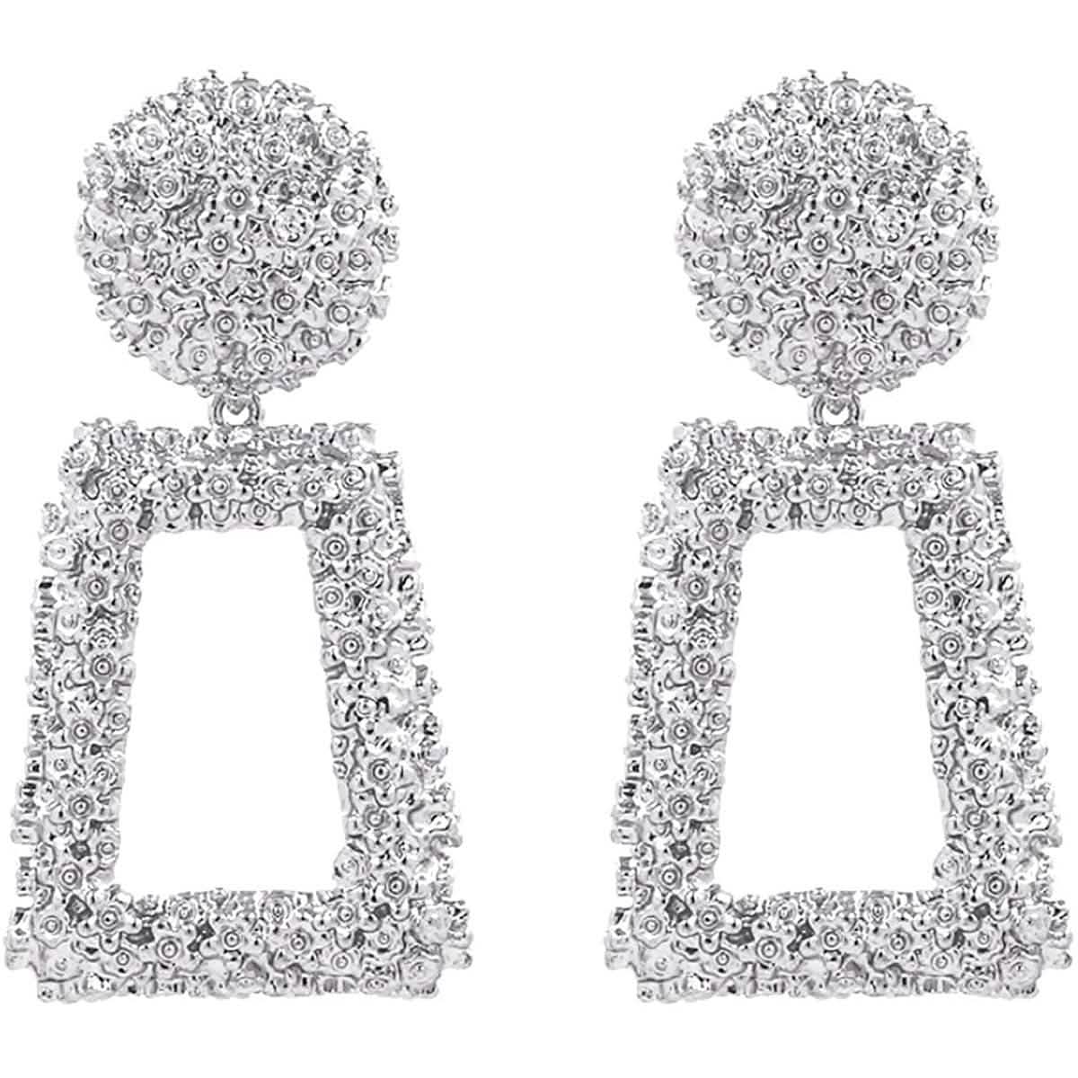 Women's Rectangular Geometric Drop Earrings DailySale