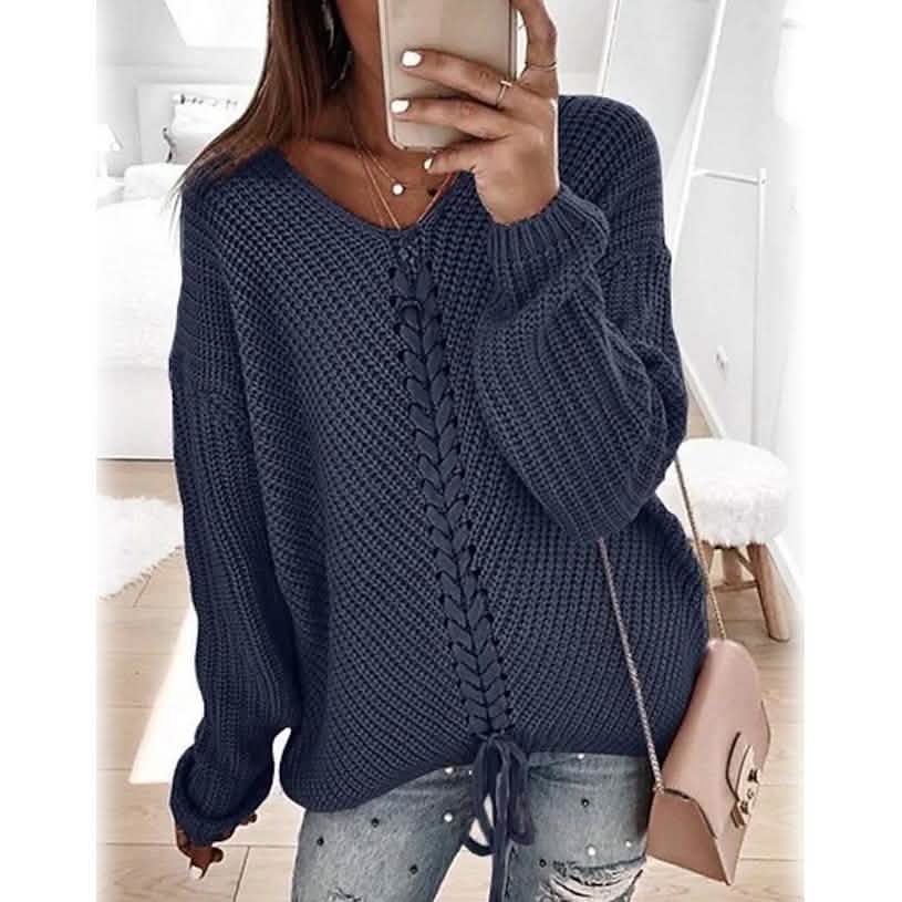 Women's Ribbed Knit Long Sleeve Lightweight Tunic Top DailySale