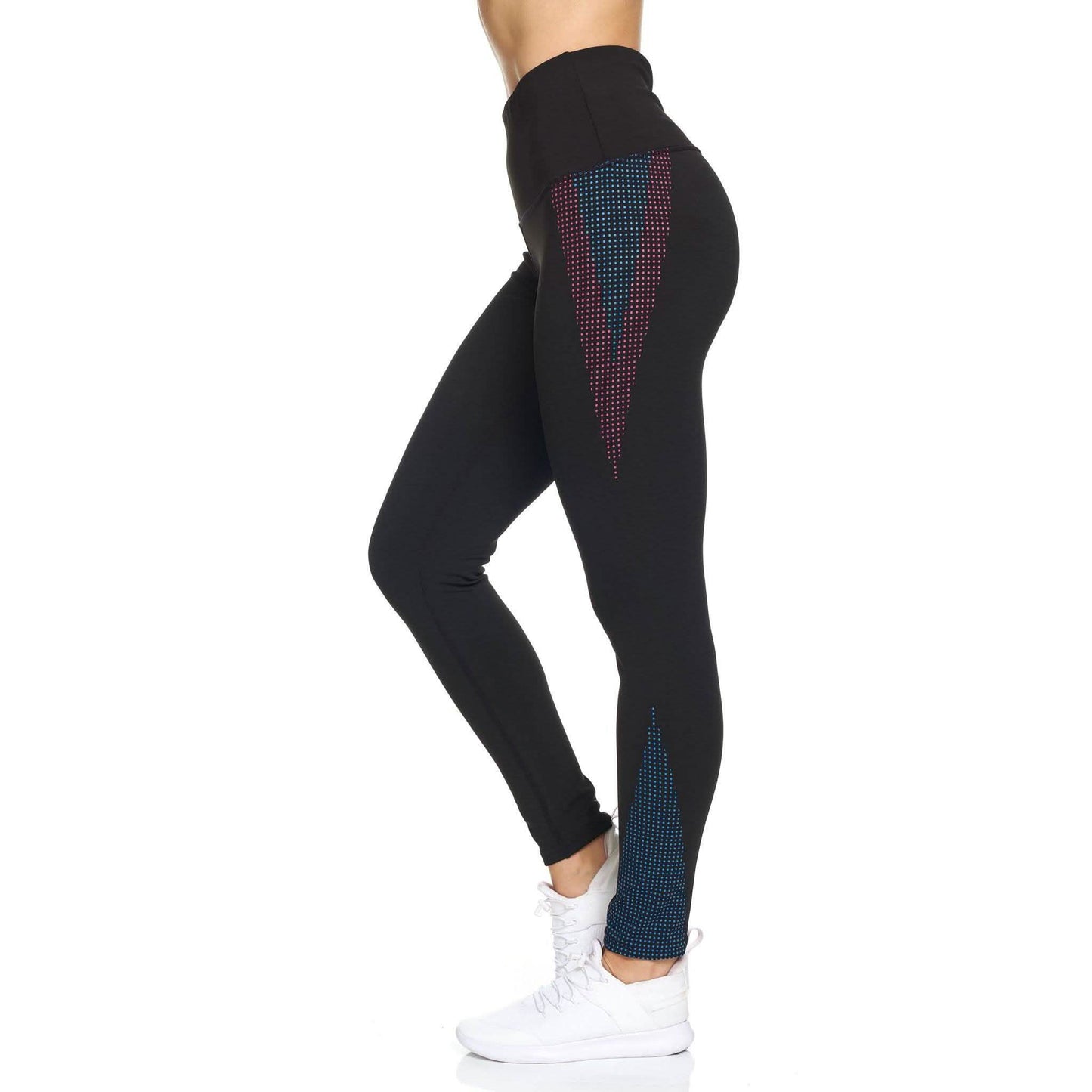 Women's Rubber Dotted High Waist Full Length Legging DailySale