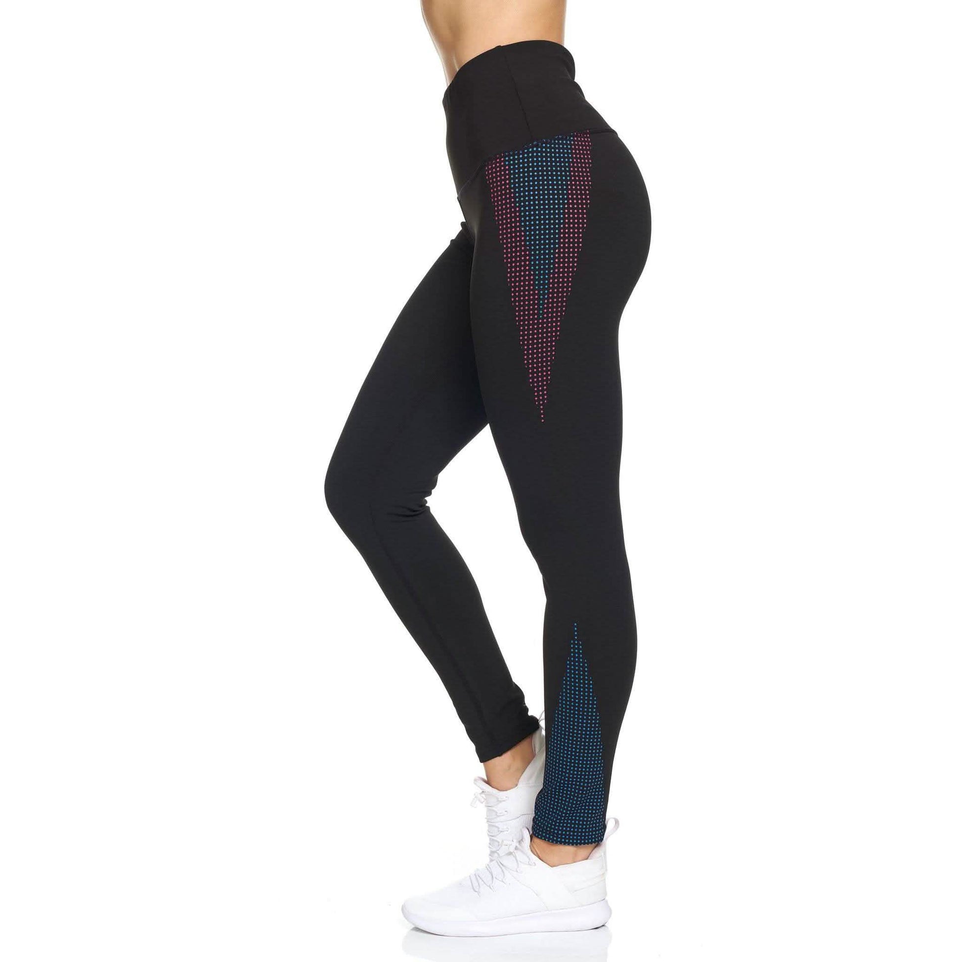 Women's Rubber Dotted High Waist Full Length Legging DailySale