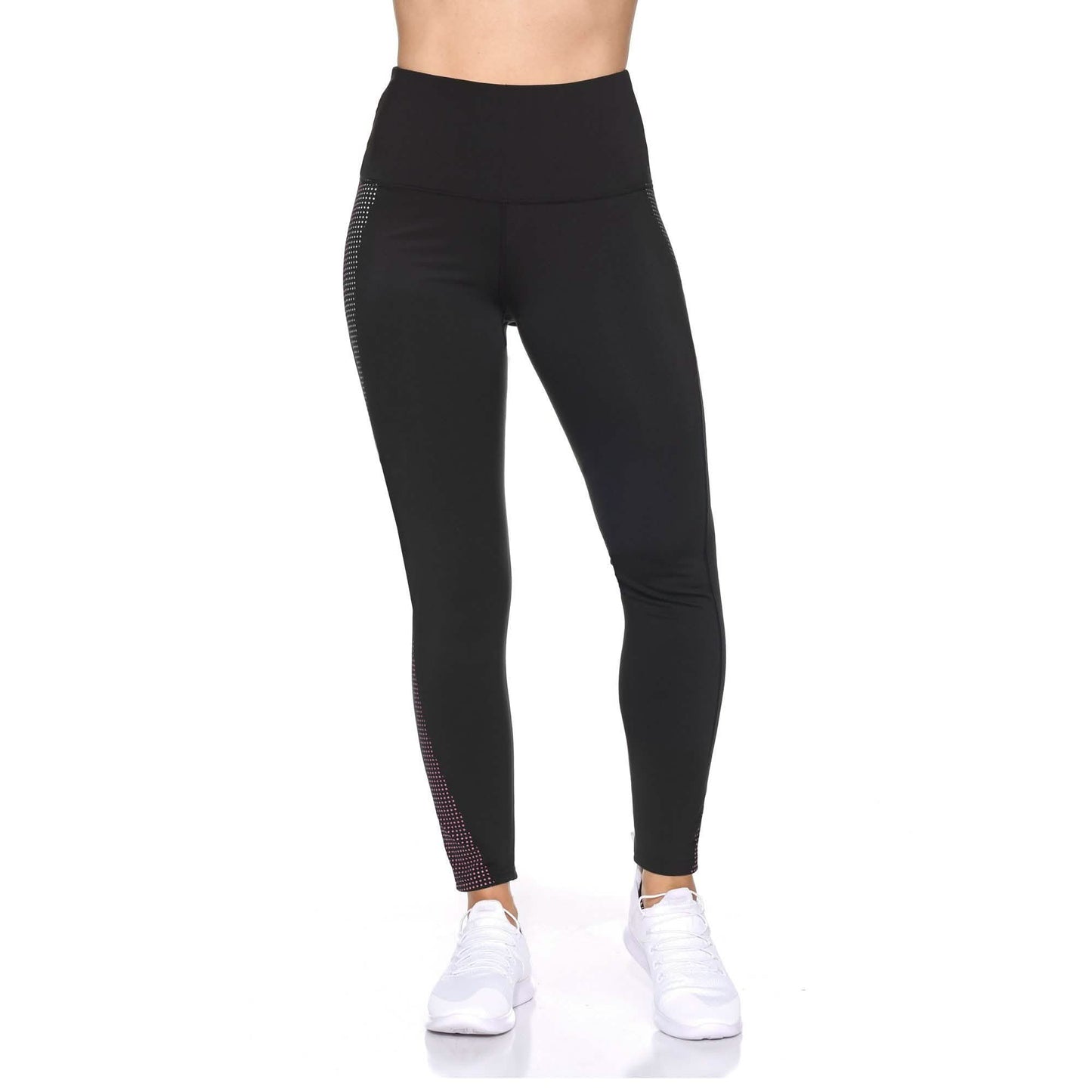 Women's Rubber Dotted High Waist Full Length Legging DailySale