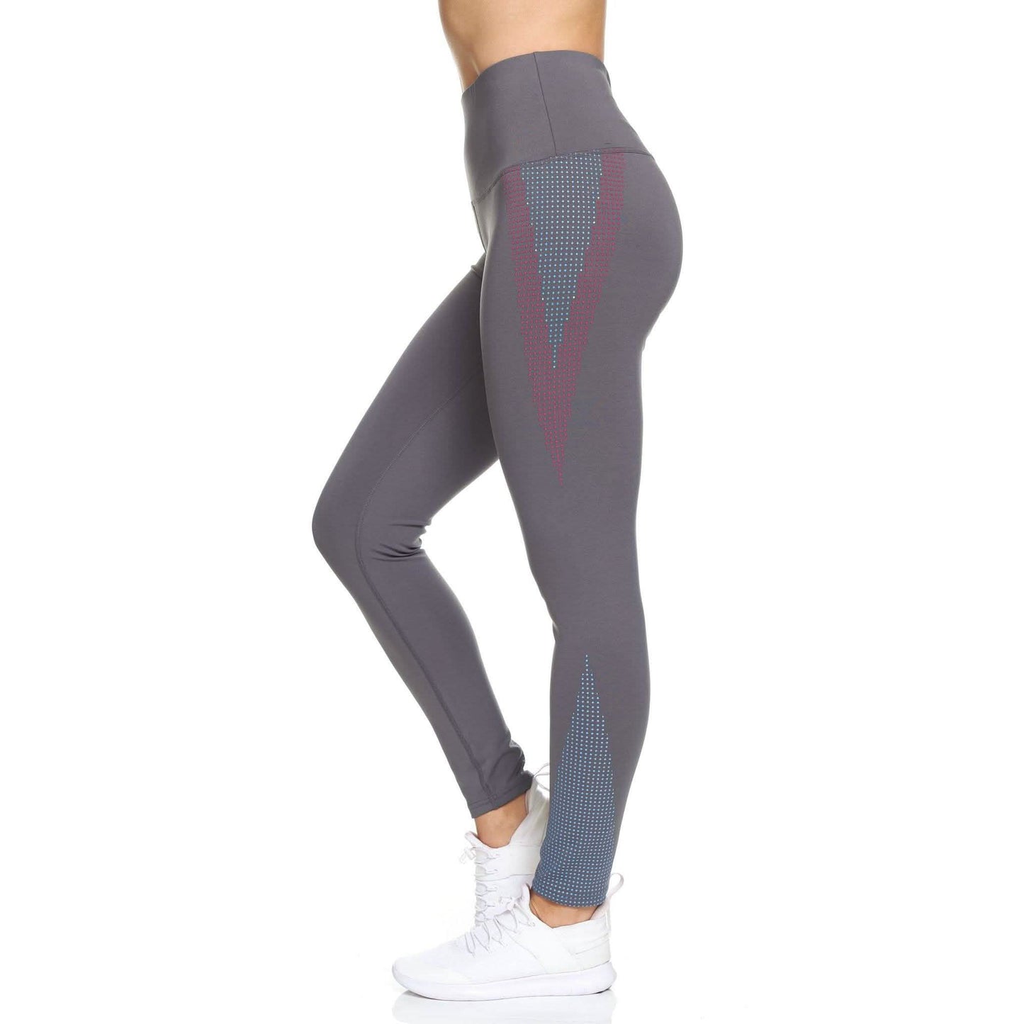 Women's Rubber Dotted High Waist Full Length Legging DailySale