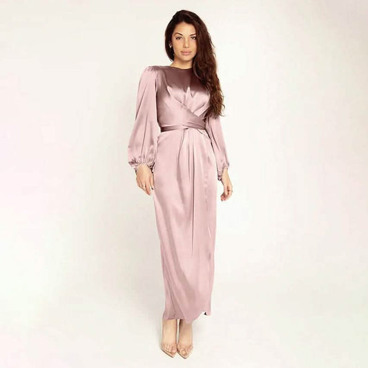 Women's Satin Swing Maxi Dress DailySale