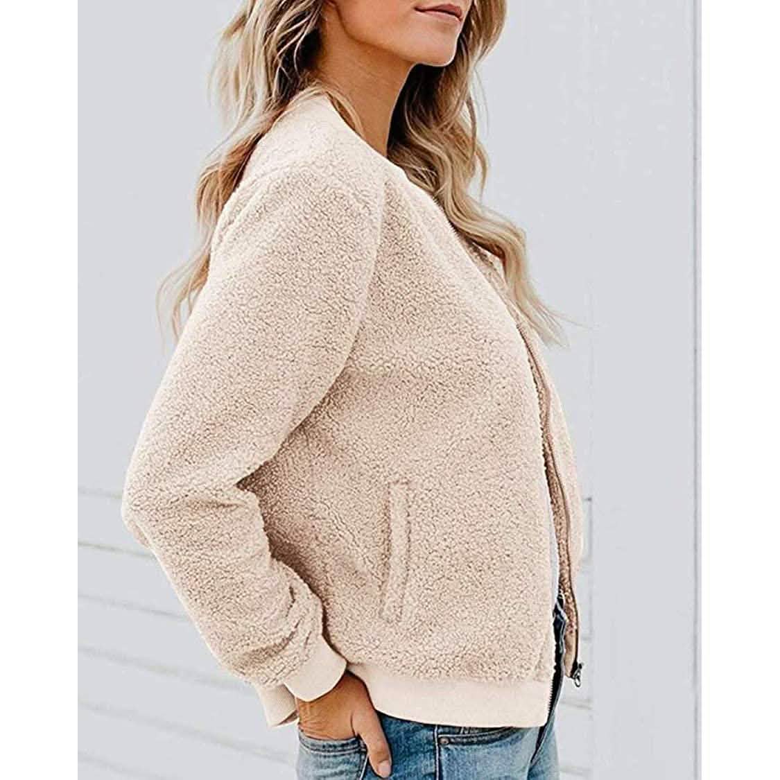 Women's Sherpa Fleece Jacket DailySale