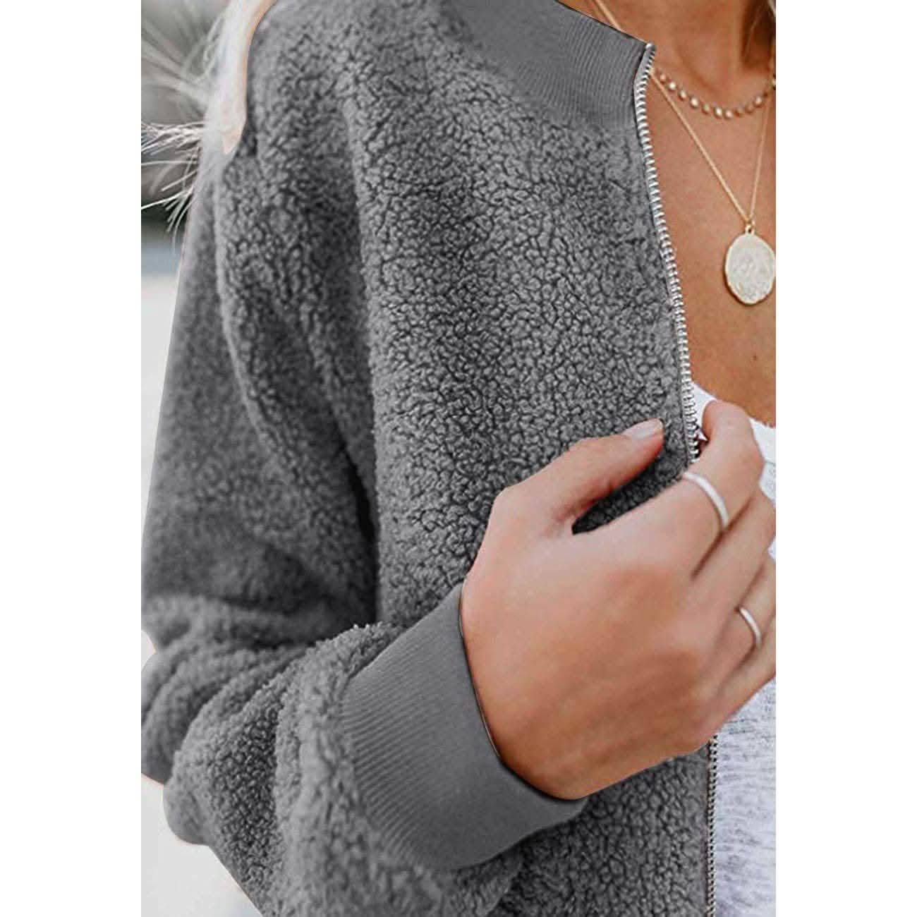 Women's Sherpa Fleece Jacket DailySale