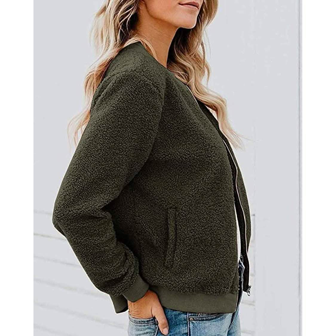 Women's Sherpa Fleece Jacket DailySale
