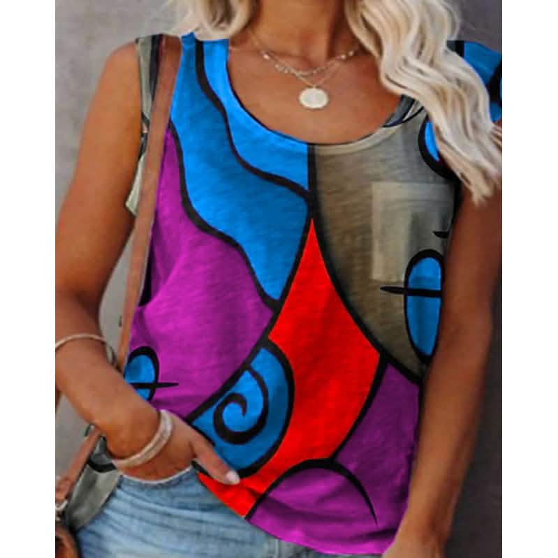 Women's Sleeveless Crew Neck Casual Top Vest DailySale