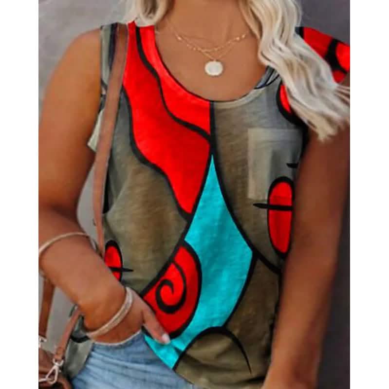Women's Sleeveless Crew Neck Casual Top Vest DailySale