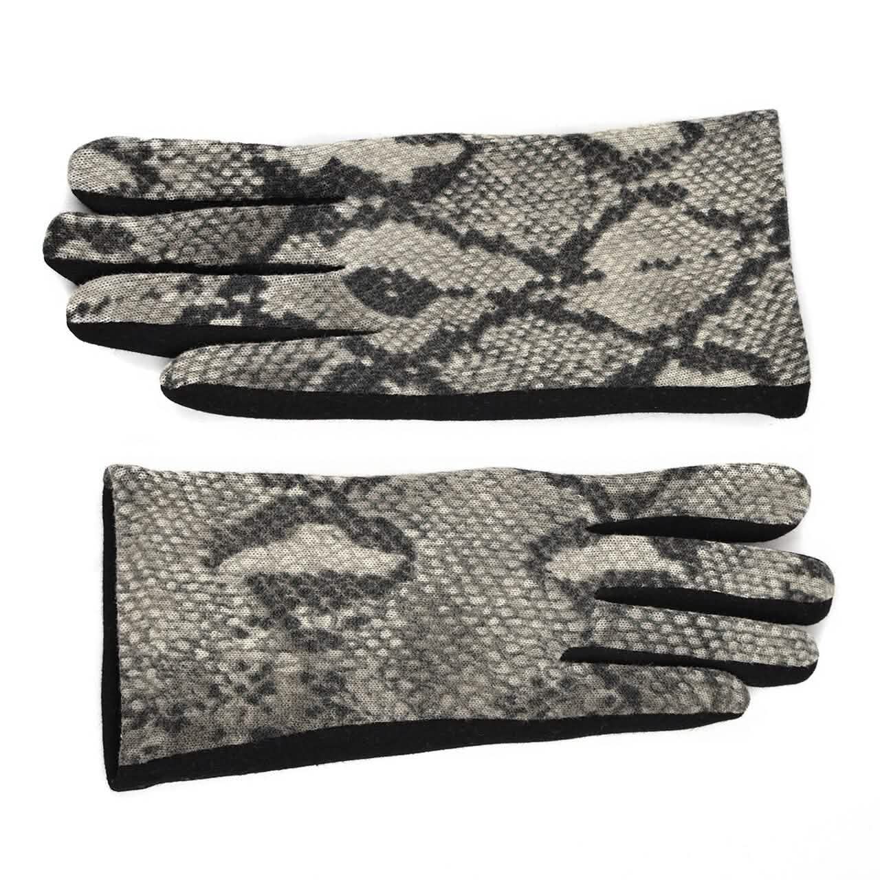 Women's Snakeskin Print Winter Touch Screen Gloves DailySale