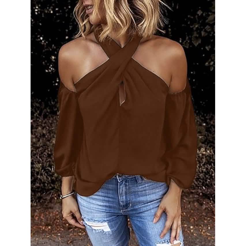 Women's Solid Color Halter Top DailySale