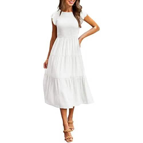 Women's Summer Casual Tiered A-Line Dress DailySale