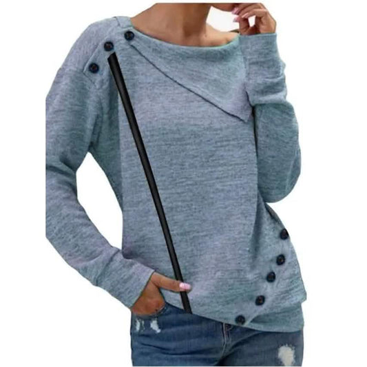 Women's Sweatshirt Pullover Solid Color DailySale