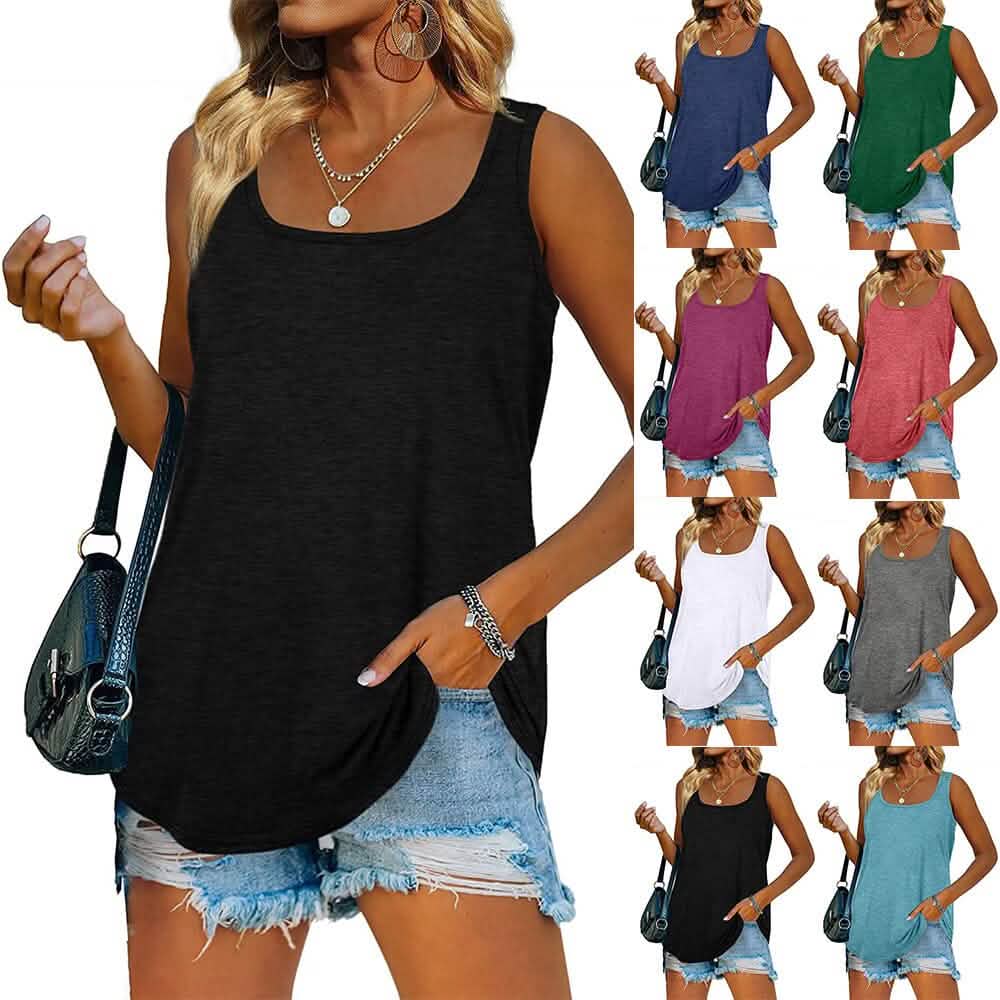 Women's Tank Top Casual Basic Square Neck DailySale