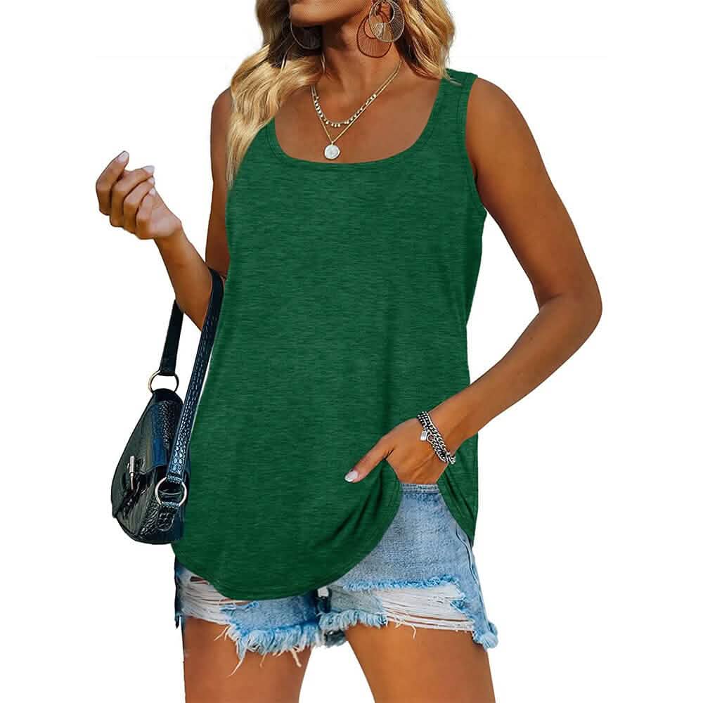Women's Tank Top Casual Basic Square Neck DailySale