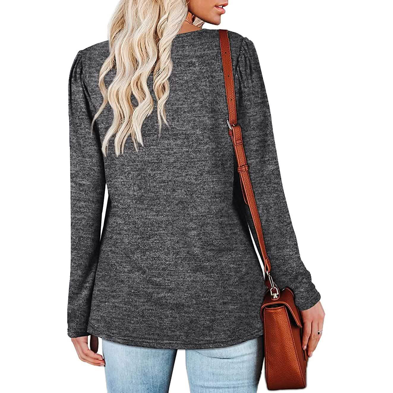 Womens Tops V Neck Summer Petal Sleeve Casual Tshirts DailySale