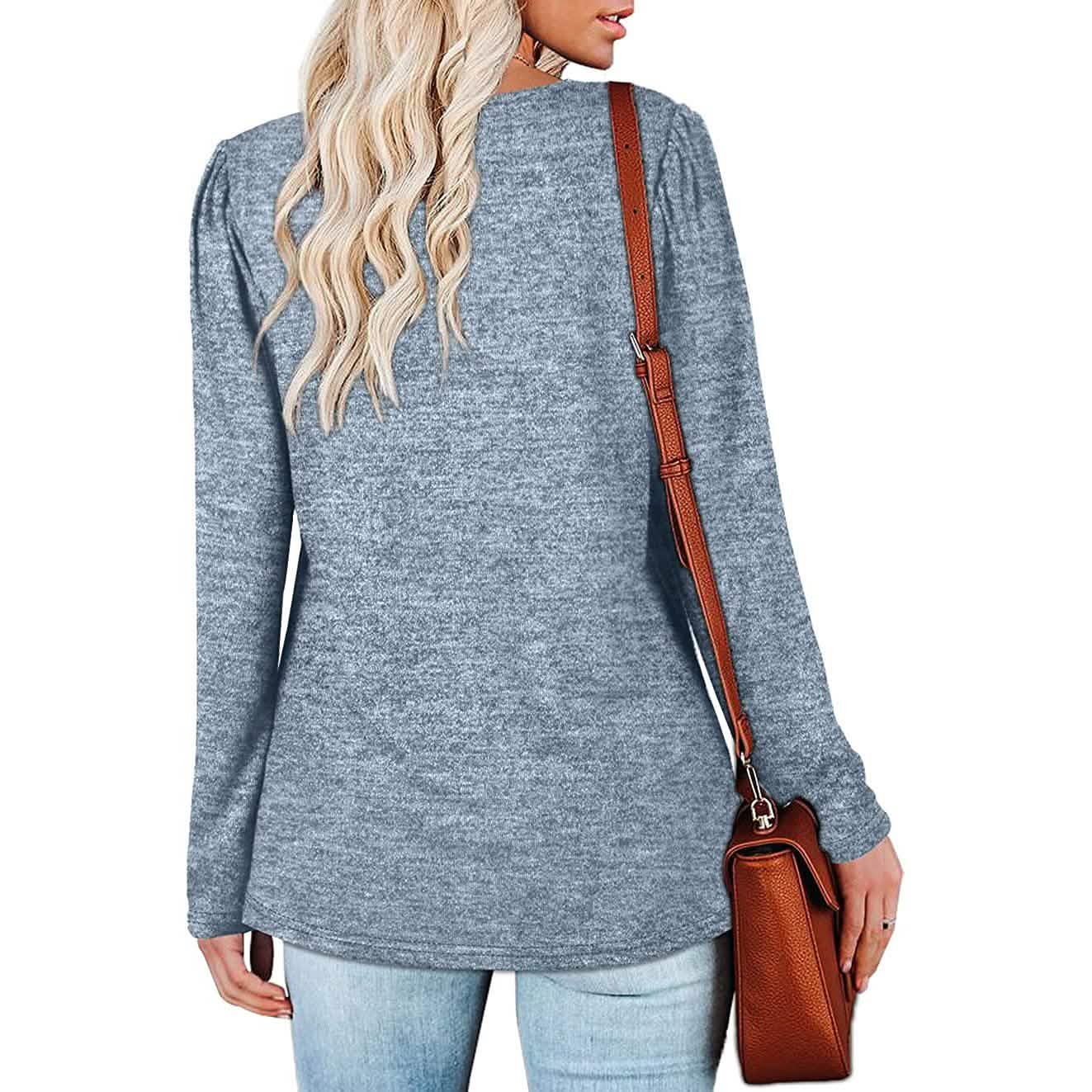 Womens Tops V Neck Summer Petal Sleeve Casual Tshirts DailySale