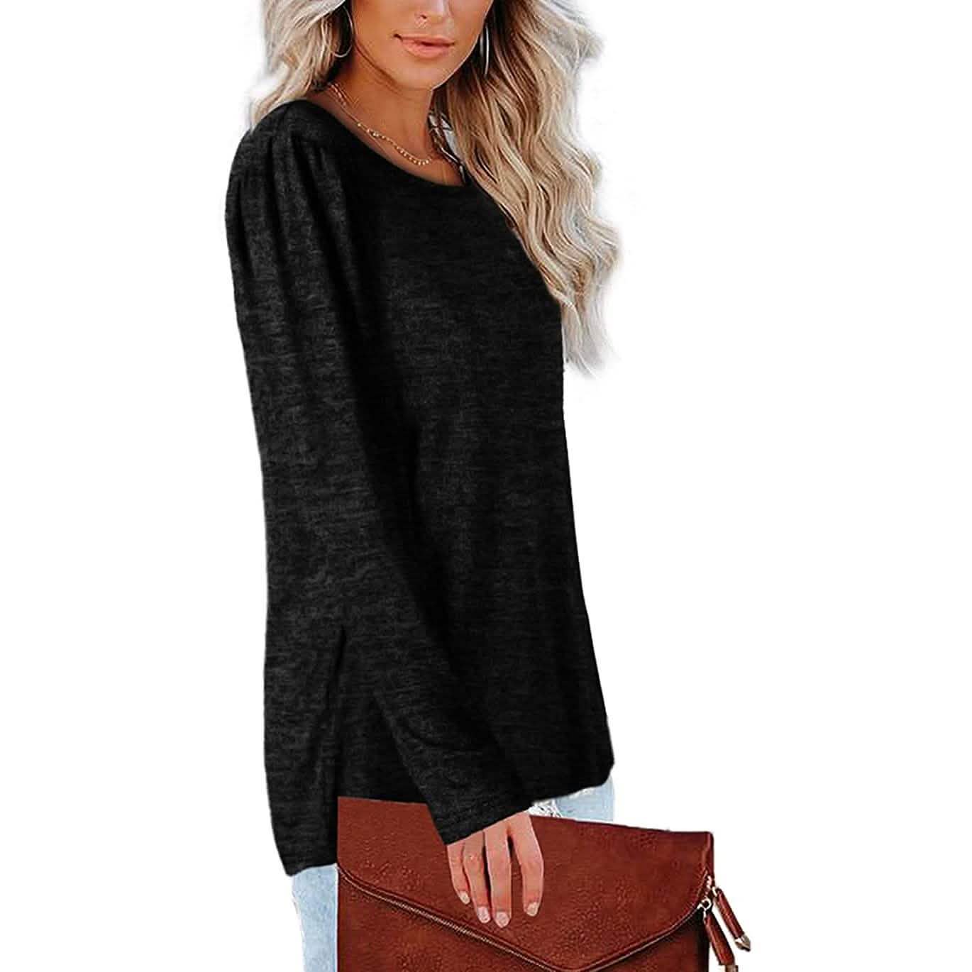 Womens Tops V Neck Summer Petal Sleeve Casual Tshirts DailySale