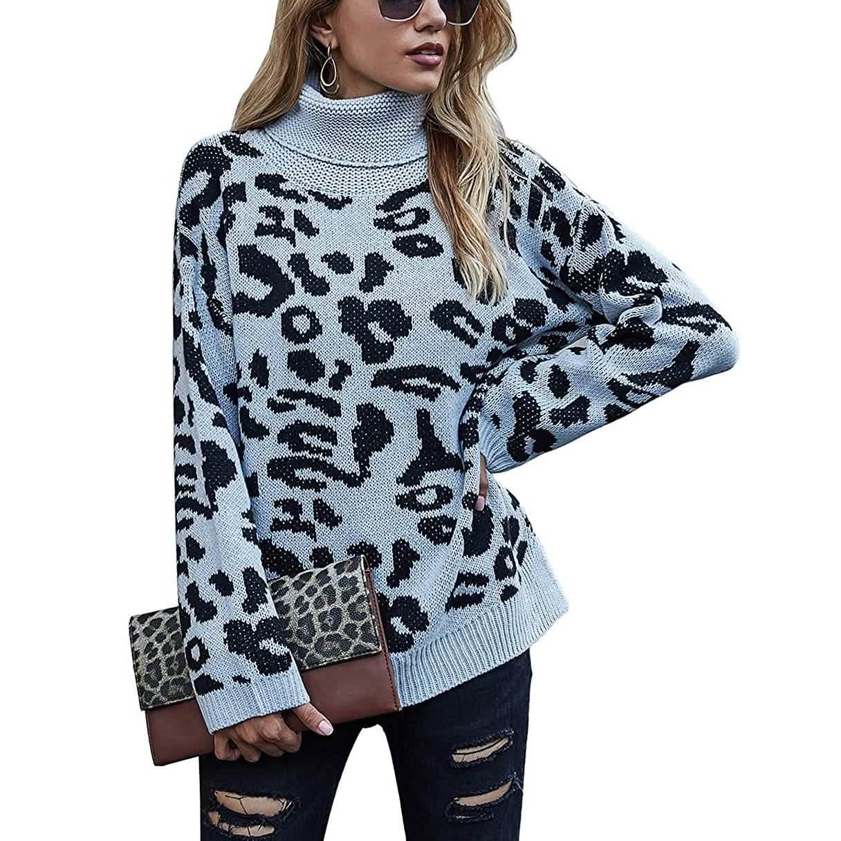 Women's Turtleneck Knitted Sweater Long Sleeves DailySale