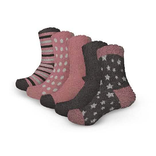 Women's Ultra-Plush Cozy Warm Fuzzy Fluffy Crew Socks DailySale