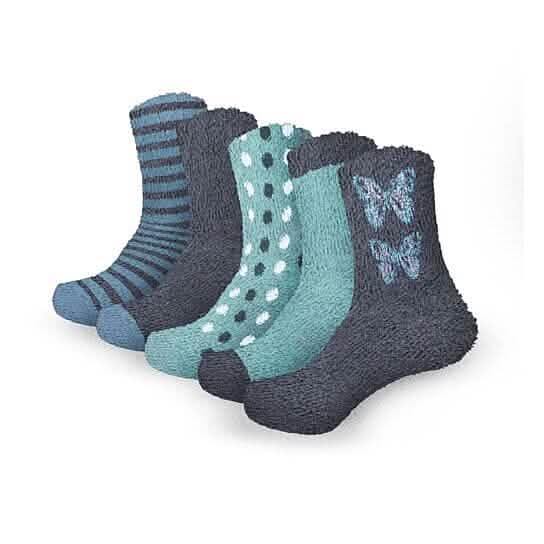 Women's Ultra-Plush Cozy Warm Fuzzy Fluffy Crew Socks DailySale
