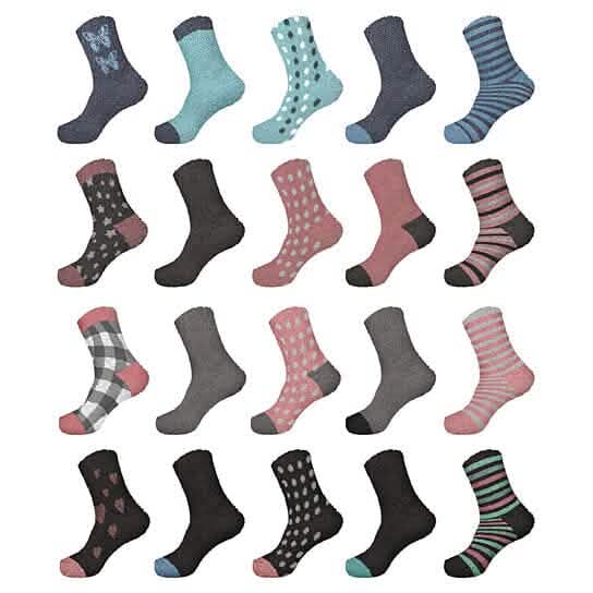 Women's Ultra-Plush Cozy Warm Fuzzy Fluffy Crew Socks DailySale