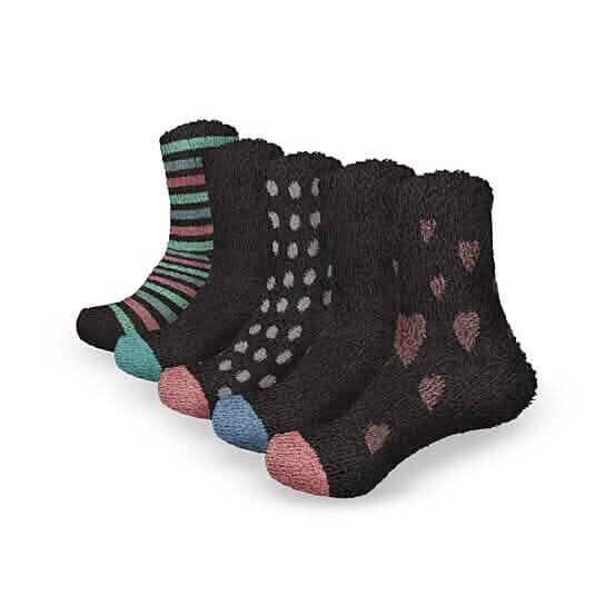 Women's Ultra-Plush Cozy Warm Fuzzy Fluffy Crew Socks DailySale