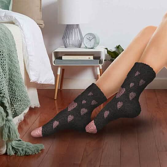 Women's Ultra-Plush Cozy Warm Fuzzy Fluffy Crew Socks DailySale