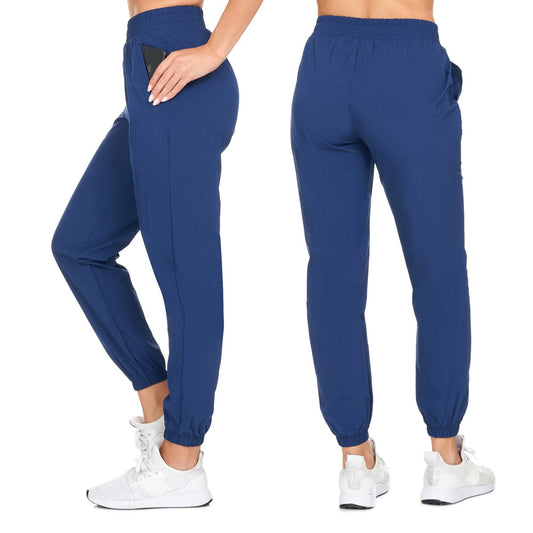 Women's Ultra Soft Full Length Woven Jogger Pants With Pockets DailySale