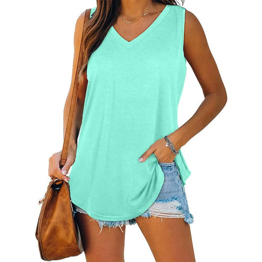 Women's V Neck Tank Top DailySale