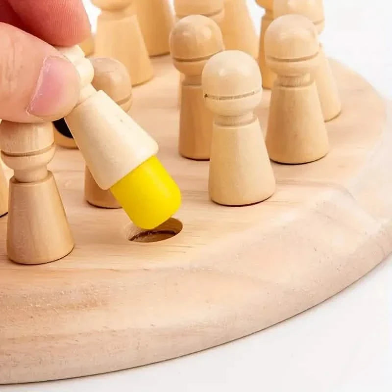 Wooden Memory Match Game - Educational Chess Puzzle for Kids & Adults DailySale