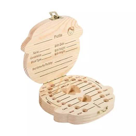 Wooden Storage Keepsake Box For Baby Teeth DailySale