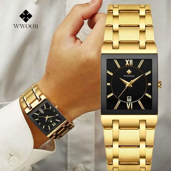 WWOOR Luxus Men Fashion Square Date Watch DailySale