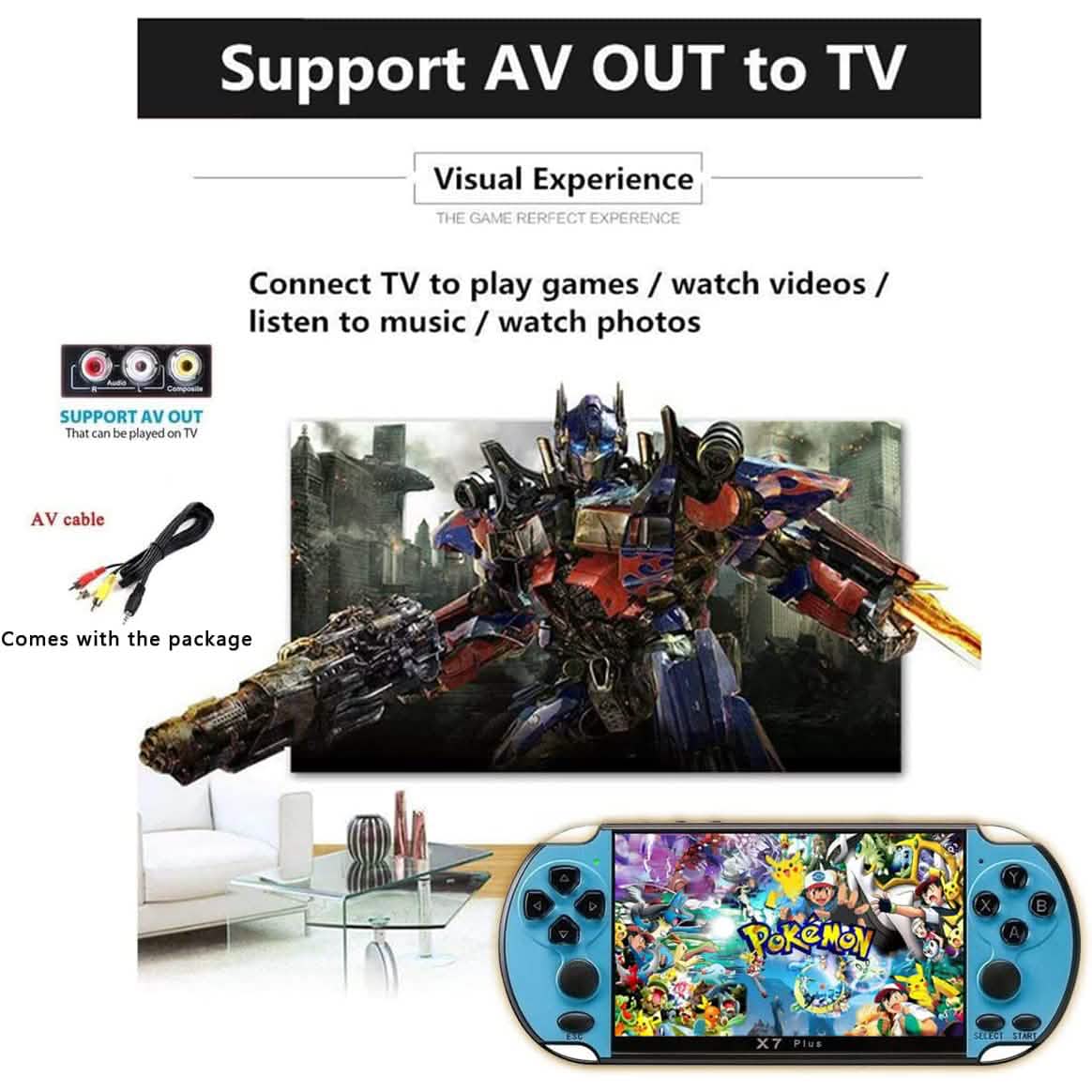 X7Plus Dual Joystick Portable Handheld Game Console DailySale