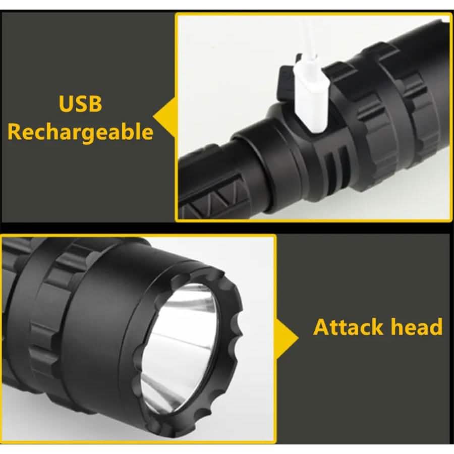XANES 1102 L2 5Modes 1600 Lumens USB Rechargeable Camping Hunting LED Flashligh DailySale