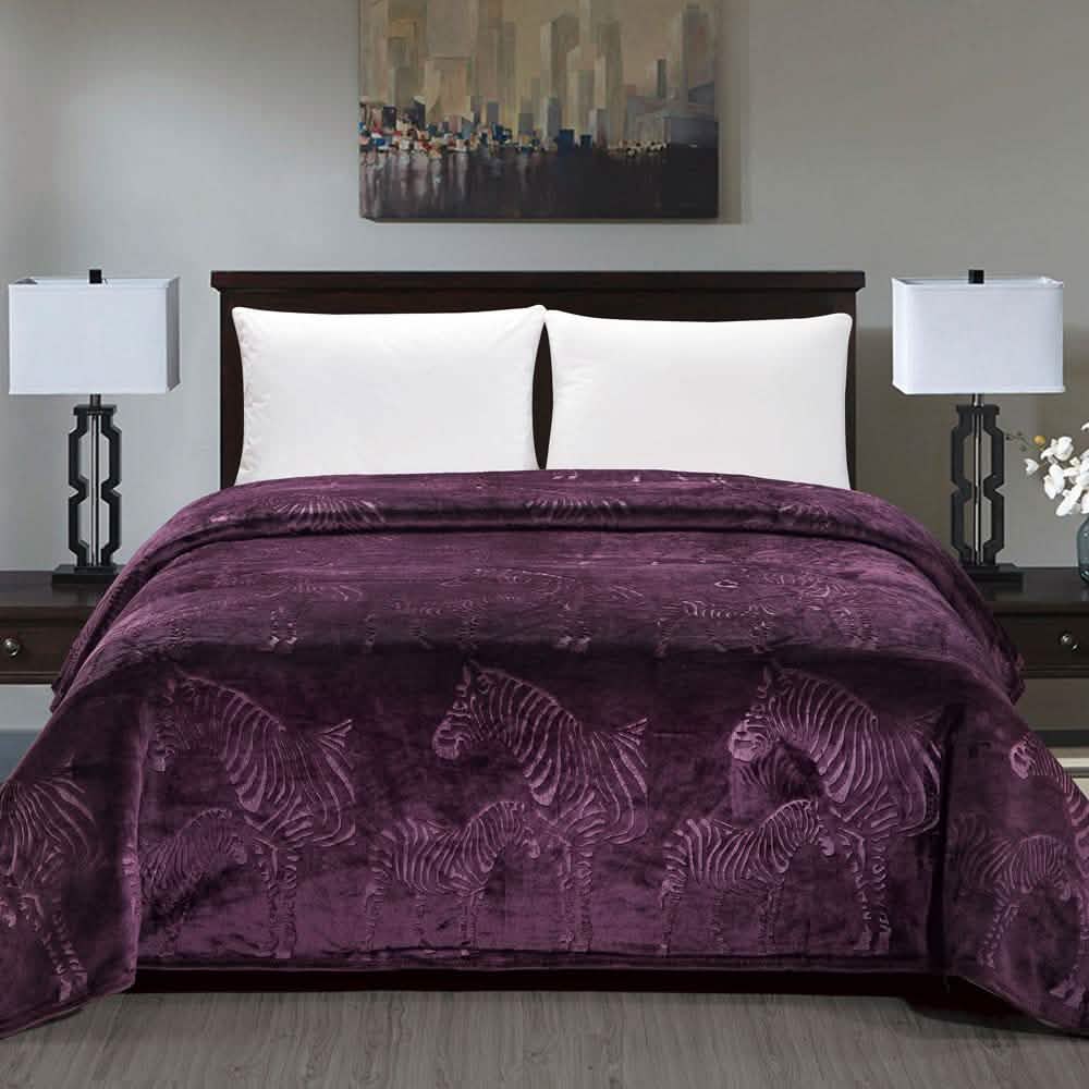 Zebra Designed Premium Flannel Fleece Blanket DailySale