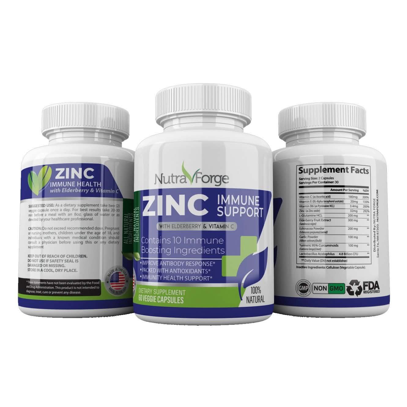 Zinc Immune Boosting Capsules - Extra Strength 1000mg DailySale