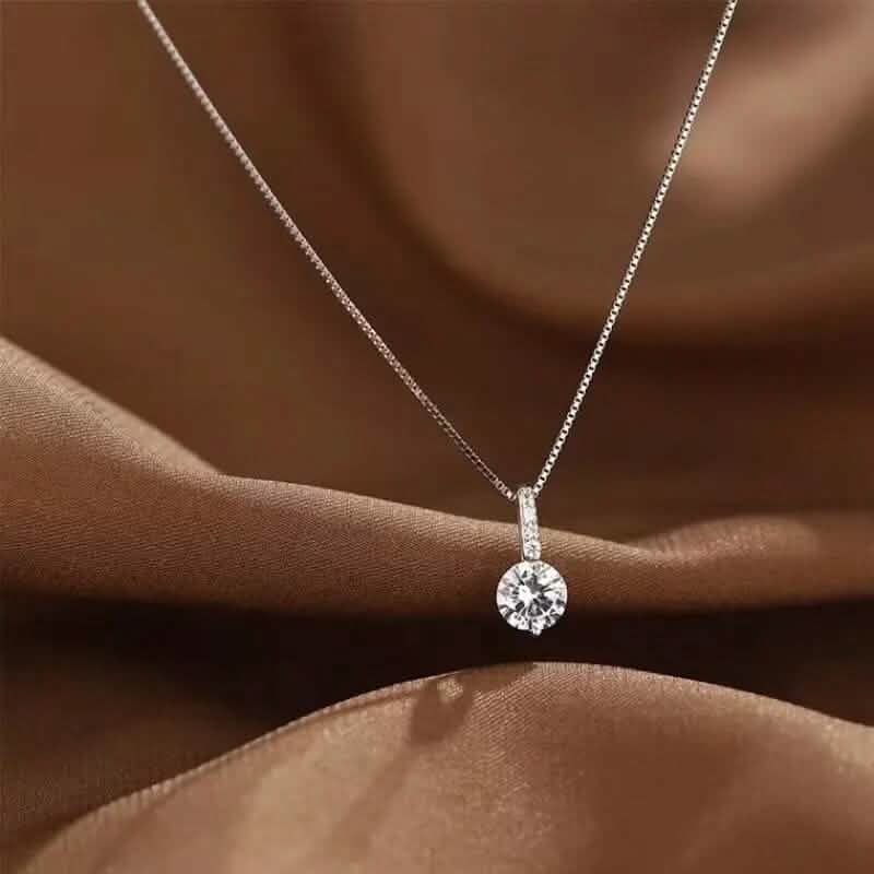 Zirconia Water Drop Pendant Clavicle Chain Necklace DailySale