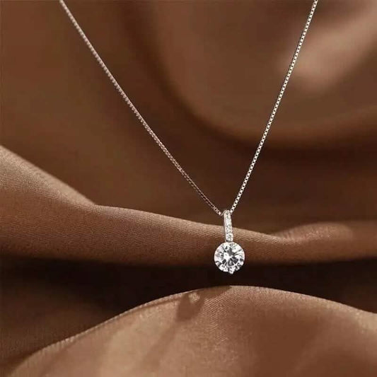 Zirconia Water Drop Pendant Clavicle Chain Necklace DailySale